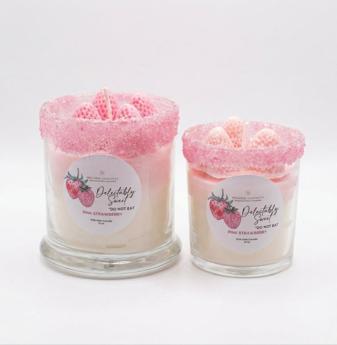 Pink Sugar Strawberry Candle