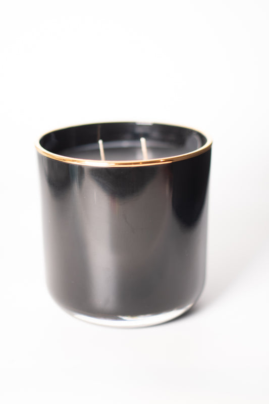 Gold Rim Luxury 2 Wick Candle
