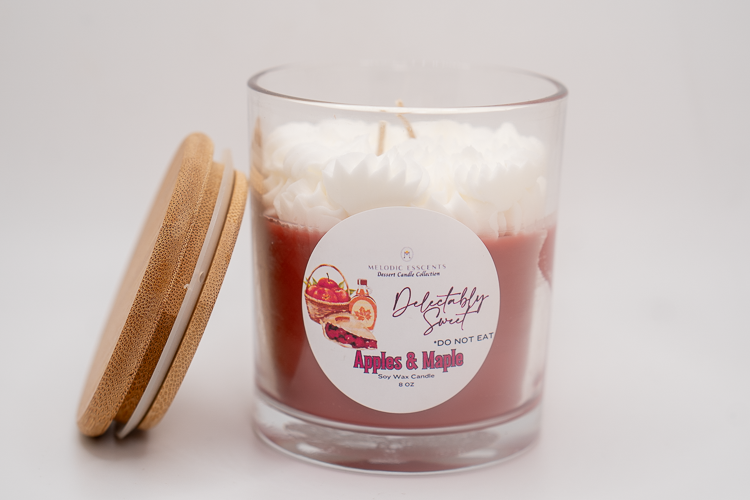 Wooden Lid Dessert Candles