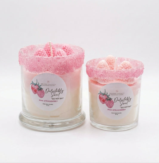 Pink Sugar Strawberry Candle