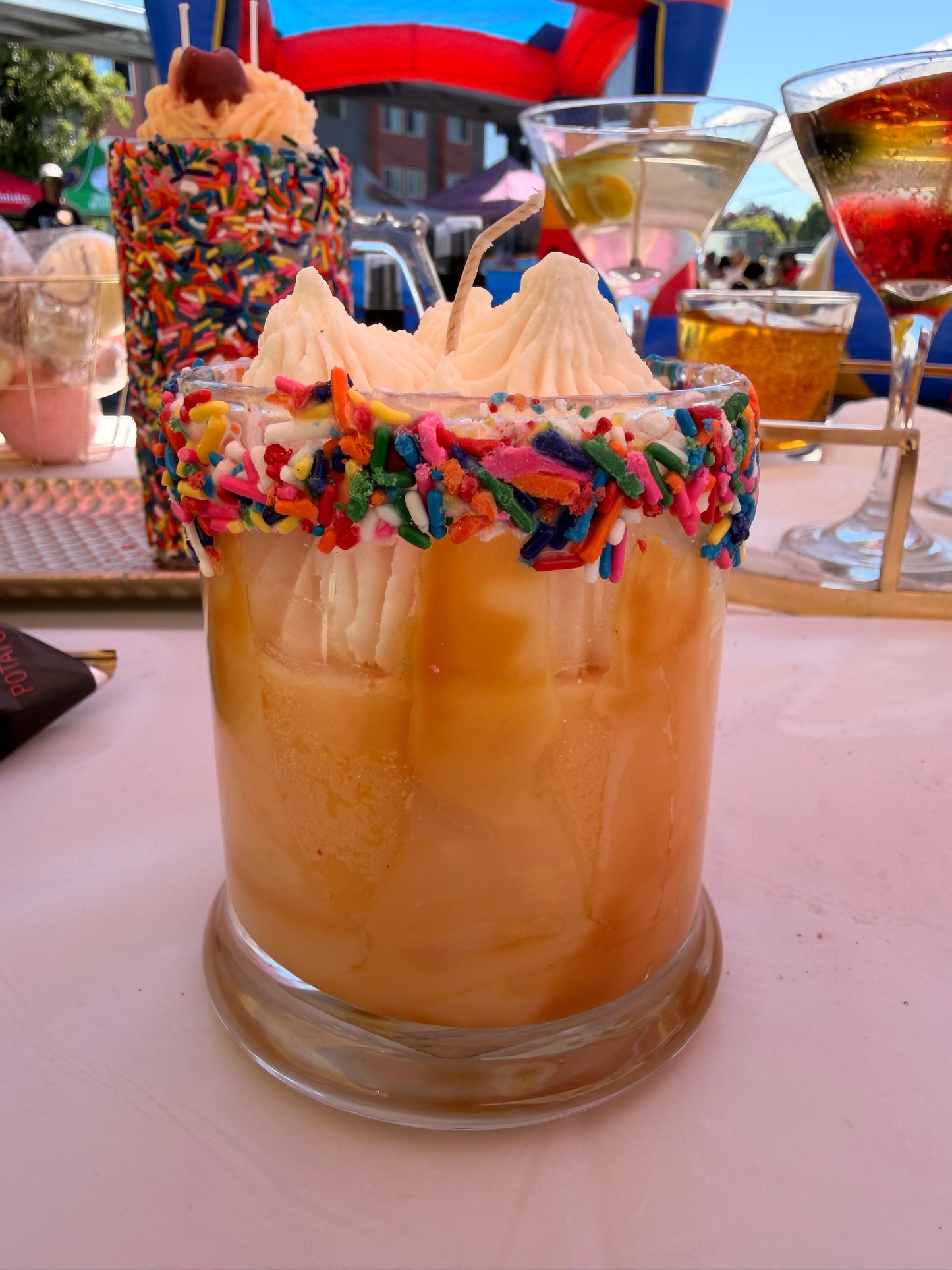 Vanilla Sprinkle Milkshake Candle